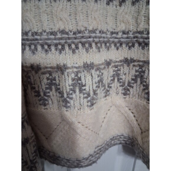 NWT Women's a.n.a. Cream & Gray Sweater Size M - Picture 5 of 8